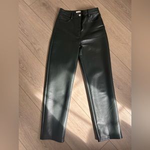 Wilfred Melina Leather Pants (Dark Green)